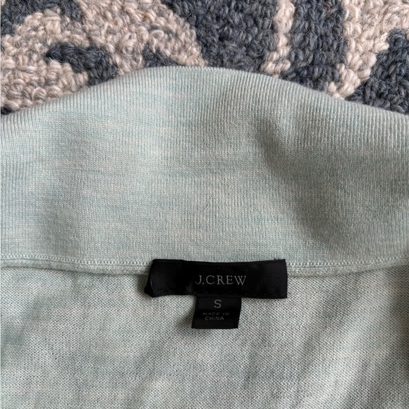 J Crew collared merino wool sweater mint green - Picture 3 of 5